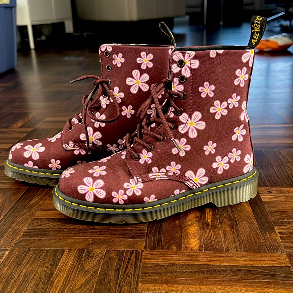 Doc Marten Floral Boots
